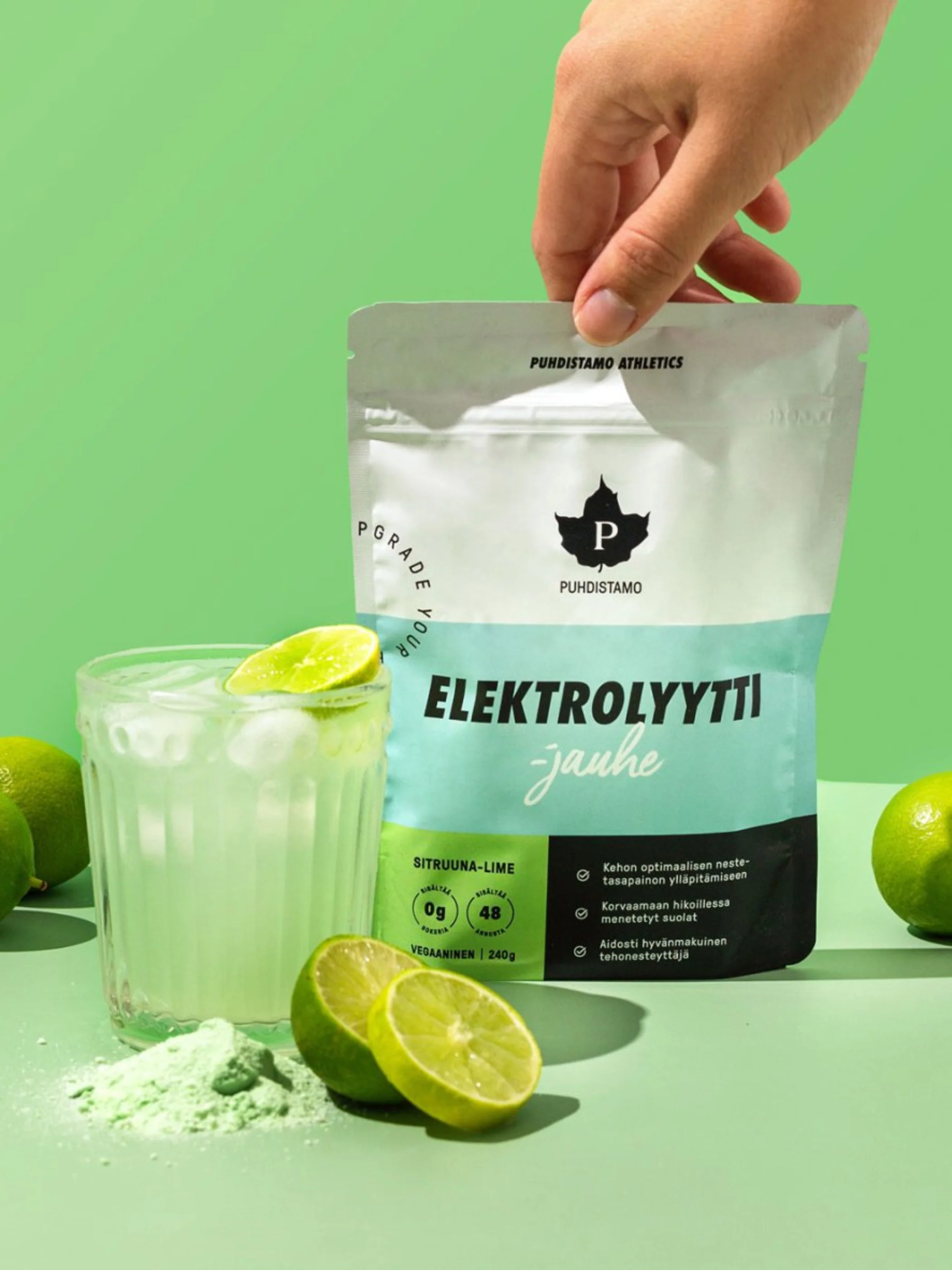 Elektrolyyttijauhe Sitruuna-Lime - 240 g - Image 3