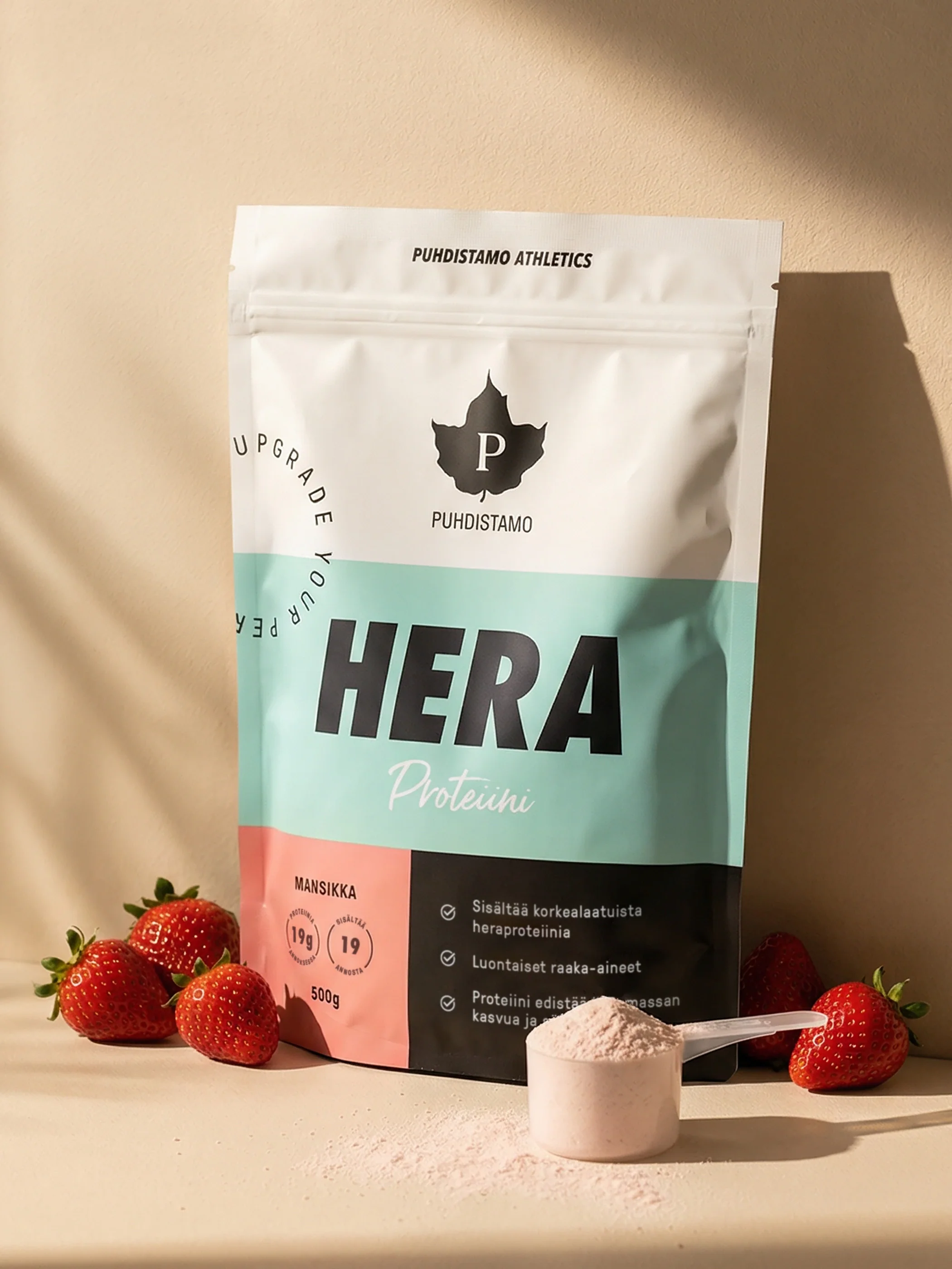 Heraproteiini Mansikka - 500 g - Image 2