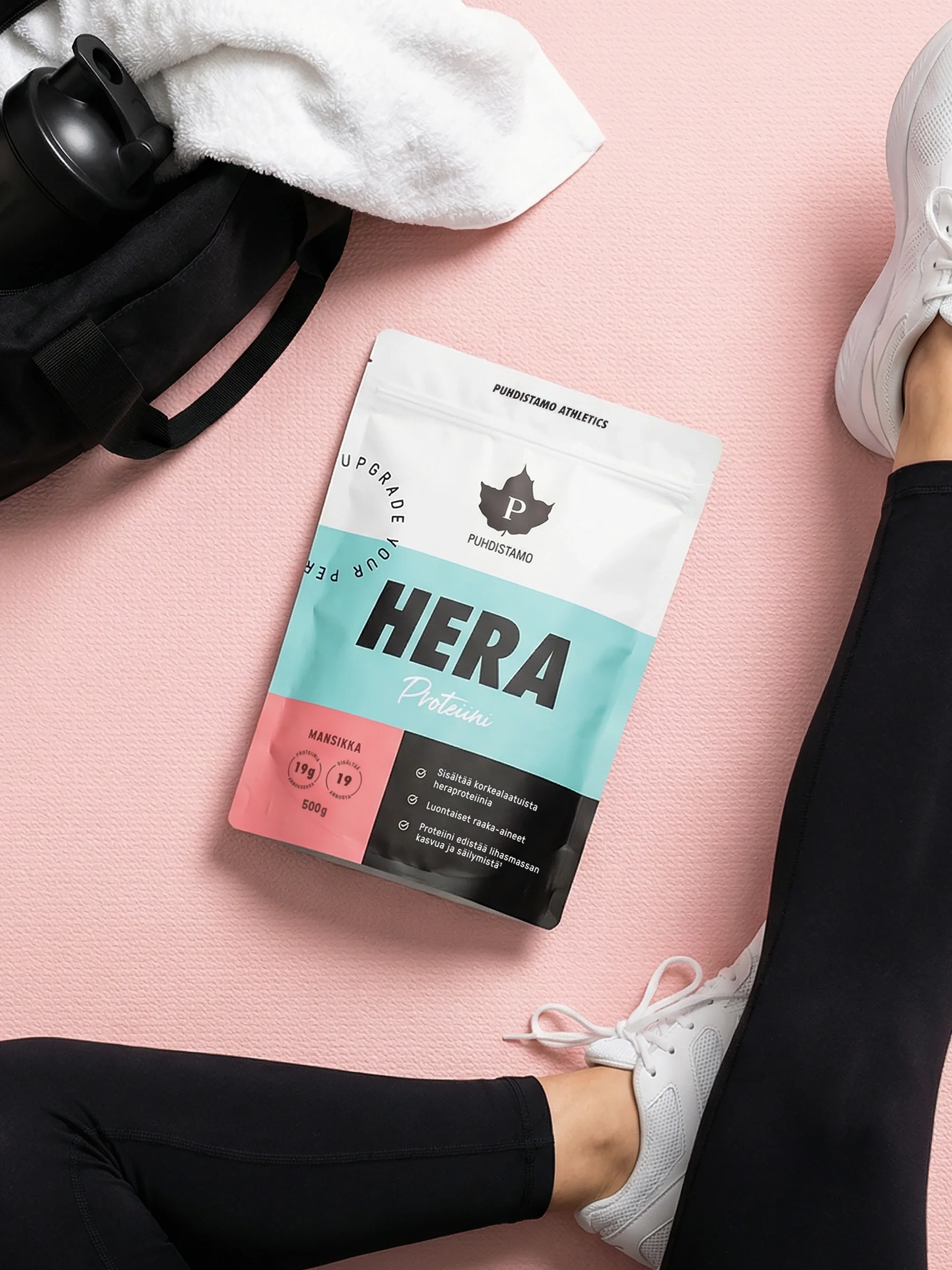 Heraproteiini Mansikka - 500 g - Image 3