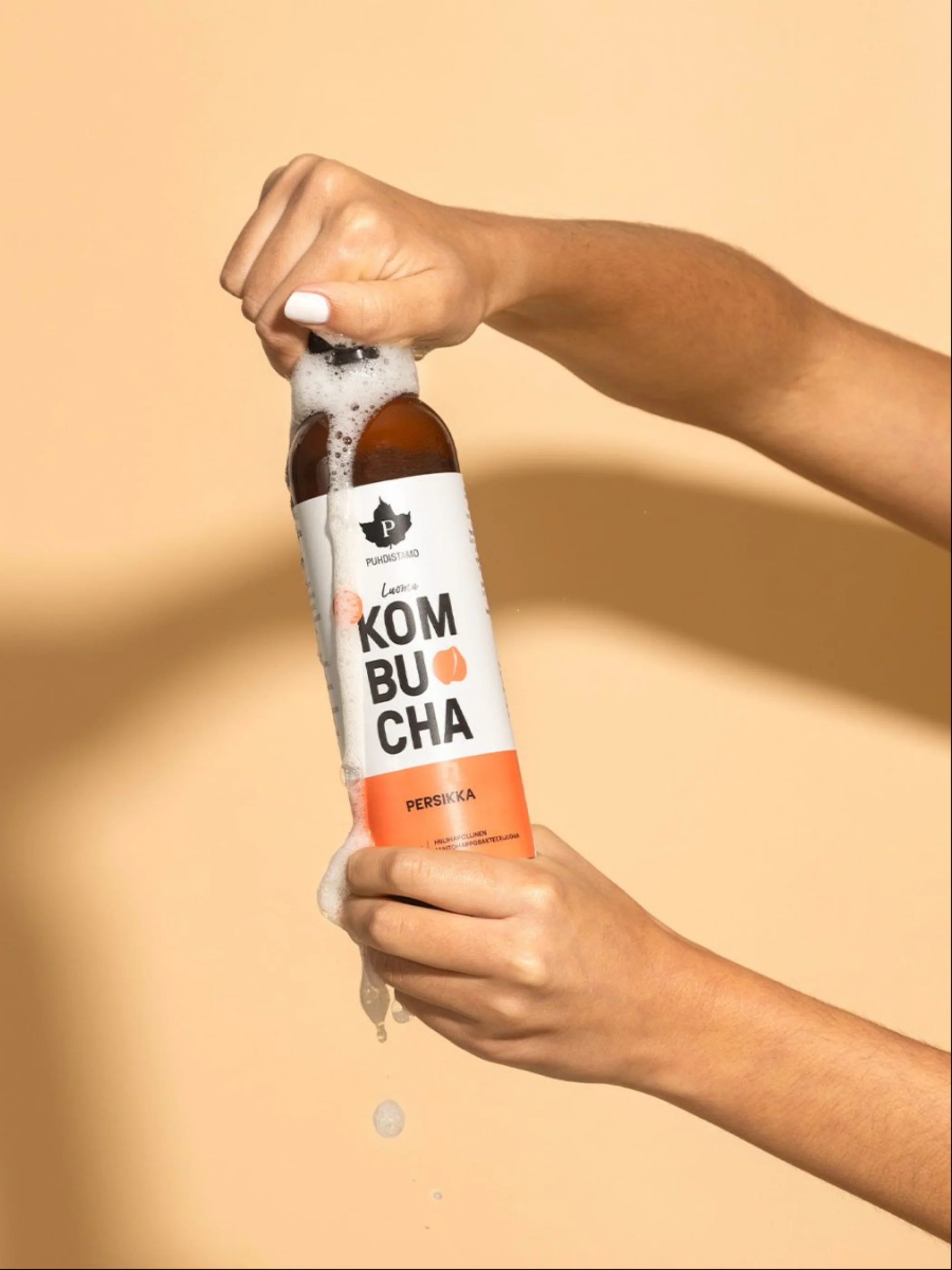 Luomu Kombucha Persikka - 400 ml - Image 3