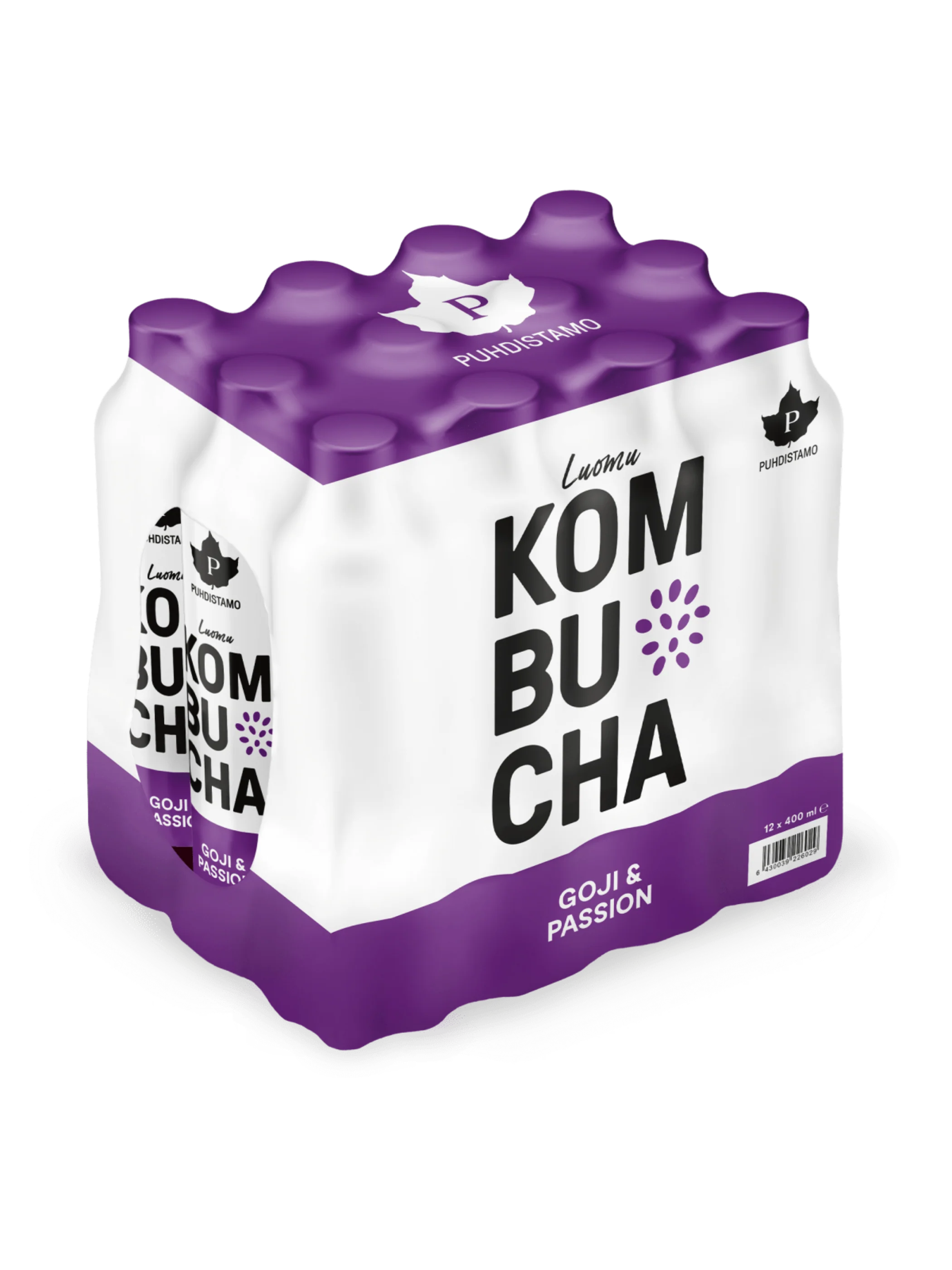 Luomu Kombucha Goji-Passion - 400 ml 12-pack