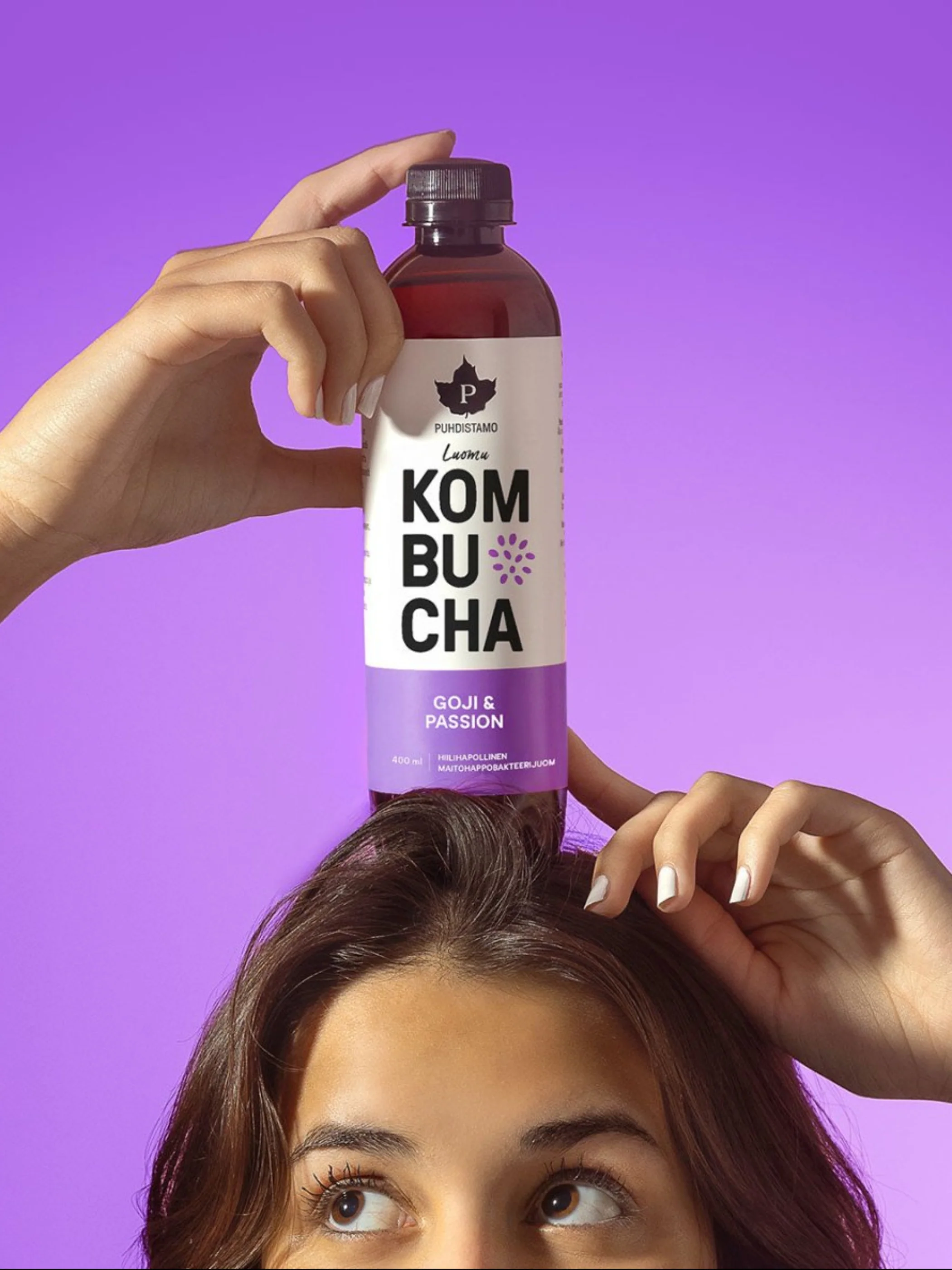 Luomu Kombucha Goji-Passion - 400 ml 12-pack - Image 2