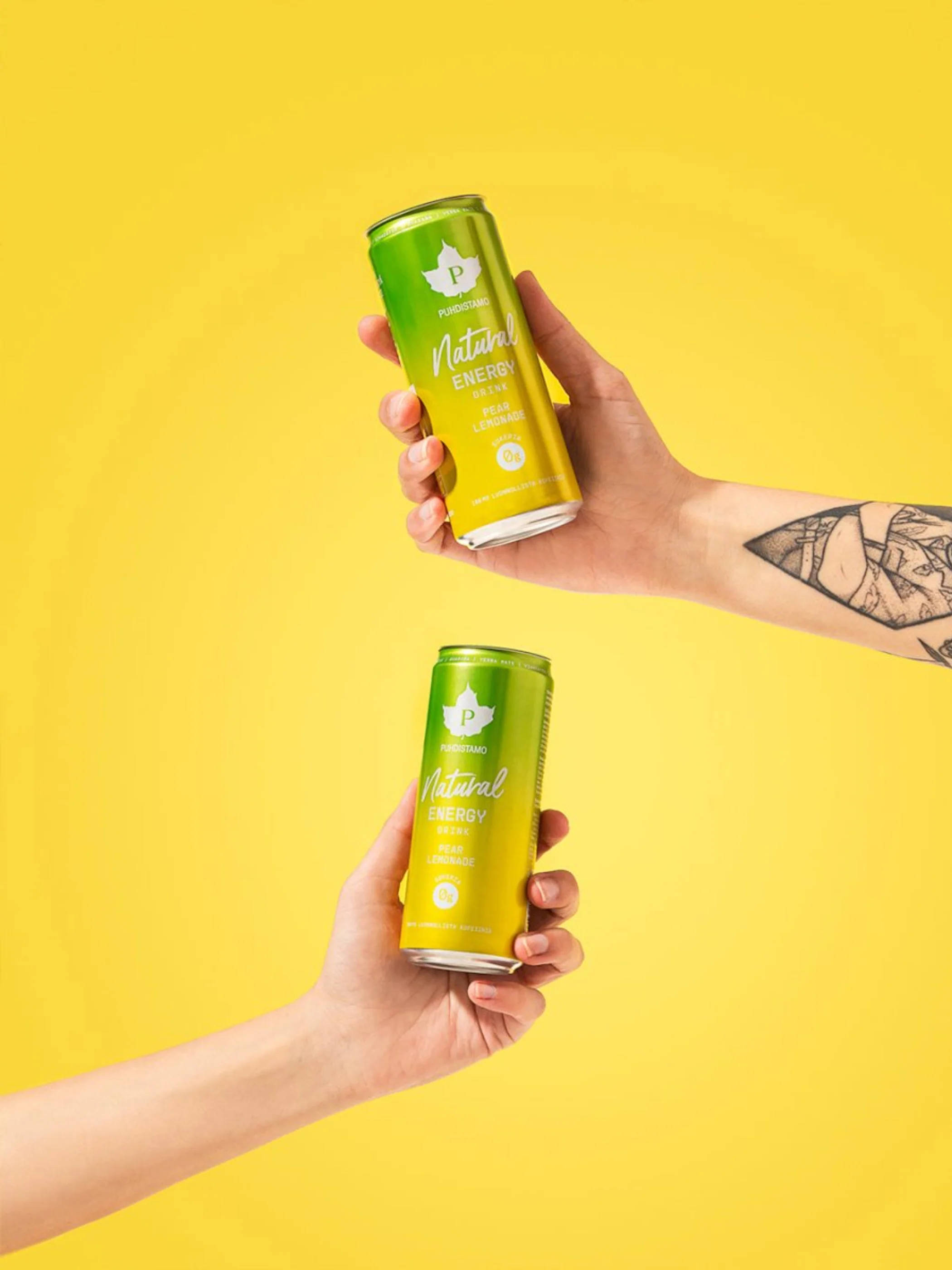 Natural Energy Drink Pear Lemonade - 330 ml 24-pack - Image 3