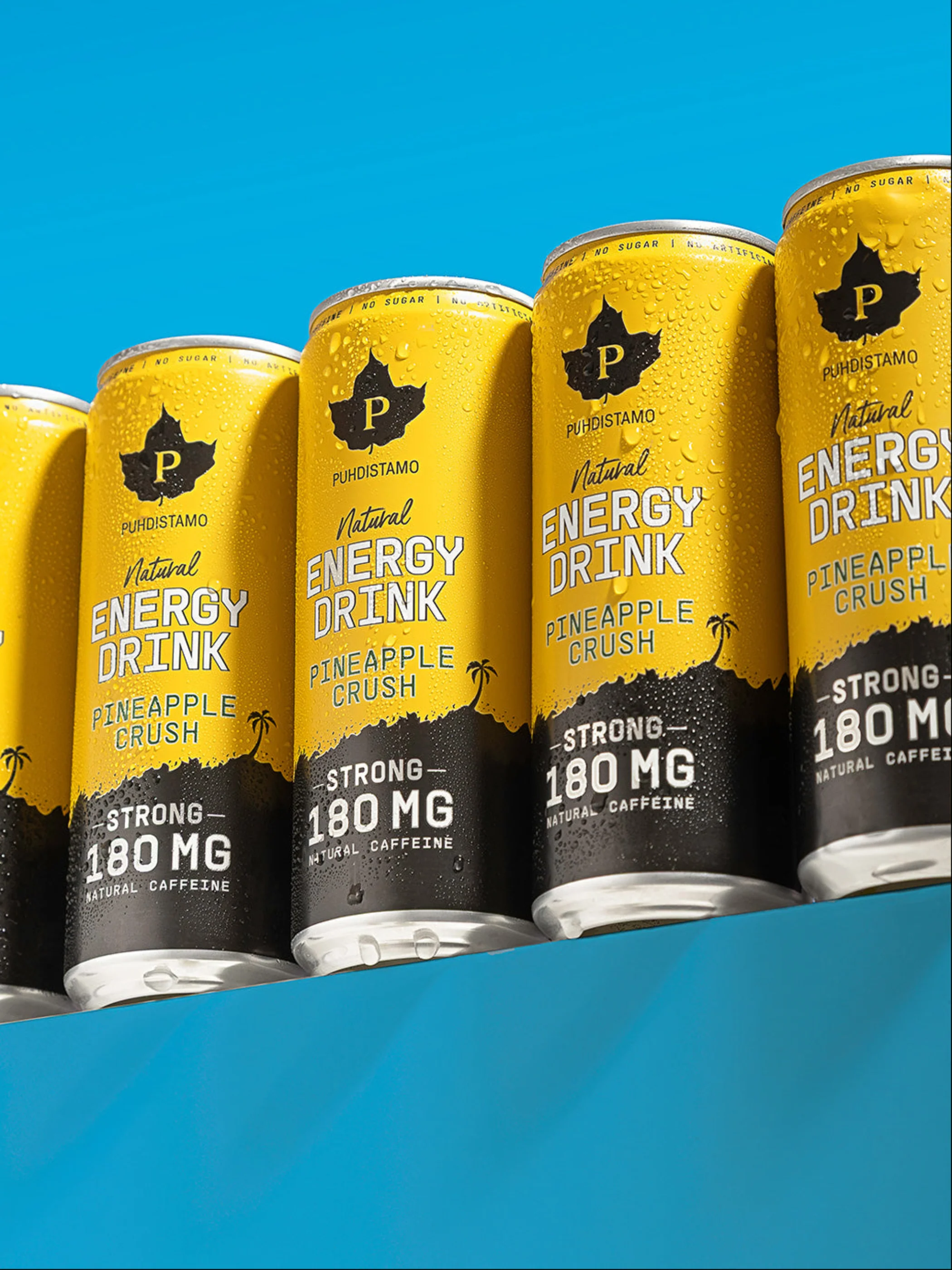 Natural Energy Drink Pineapple Crush Strong - 330 ml - Image 3