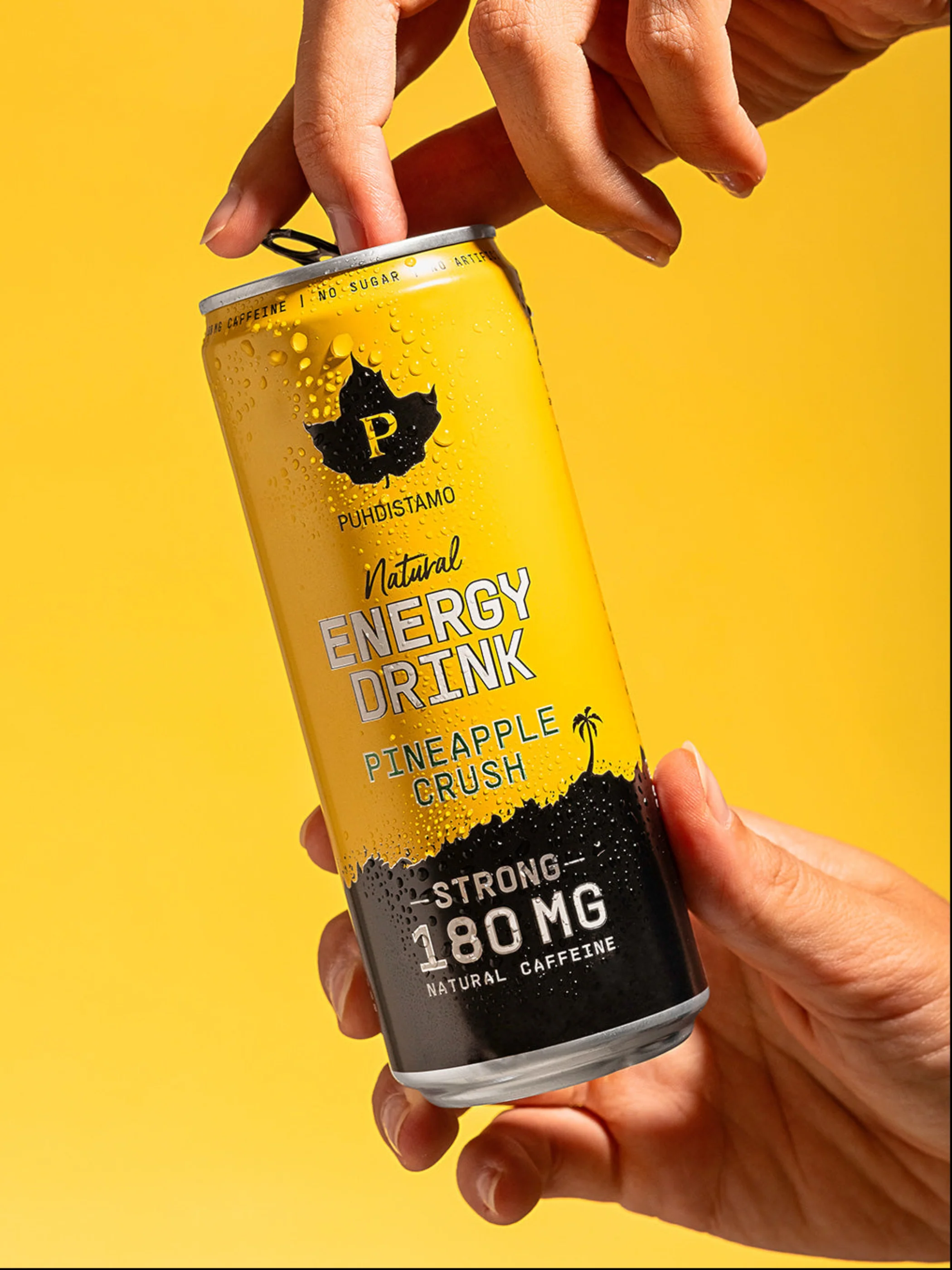 Natural Energy Drink Pineapple Crush Strong - 330 ml - Image 4
