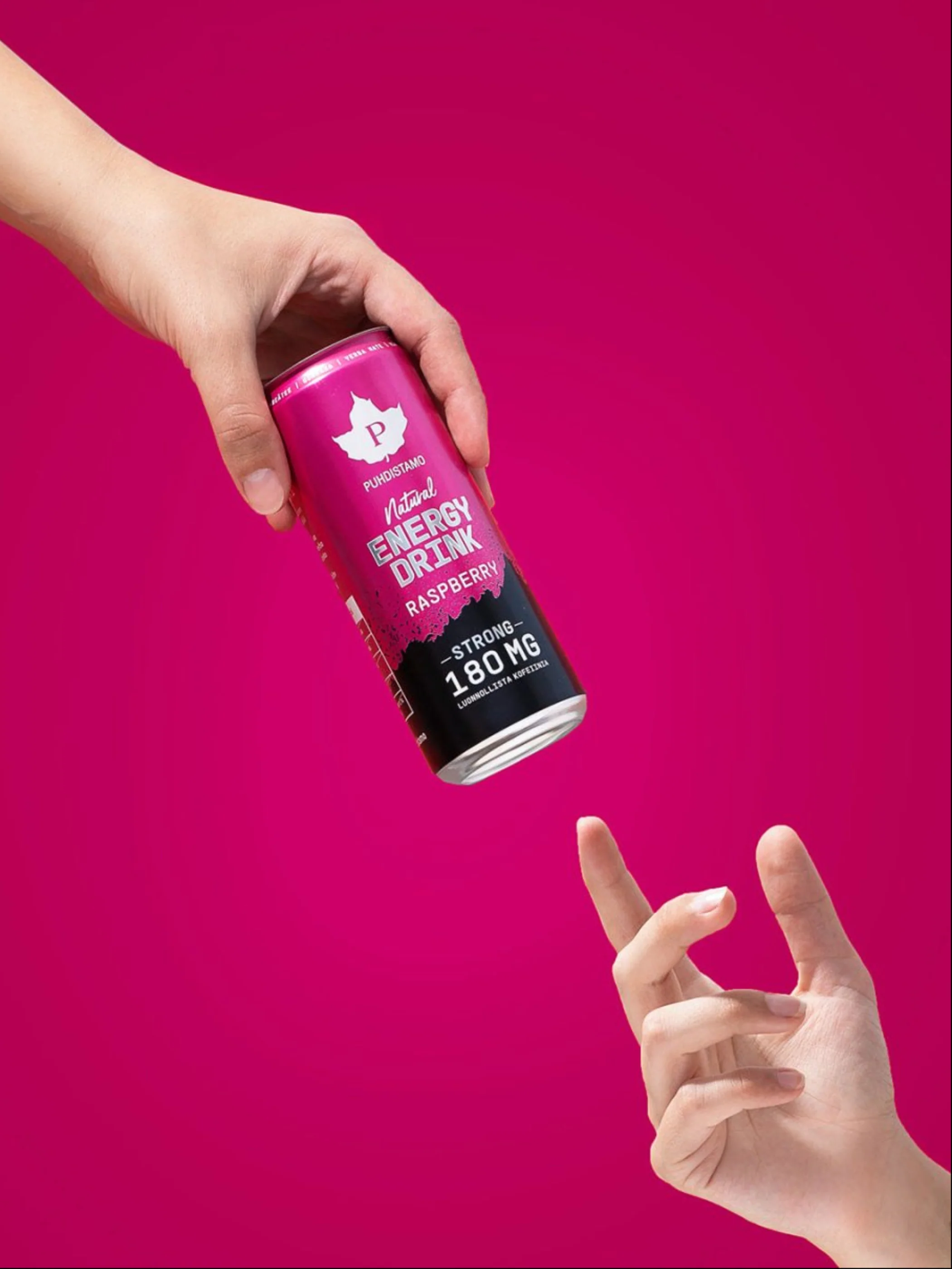 Natural Energy Drink Raspberry Strong - 330 ml - Image 3