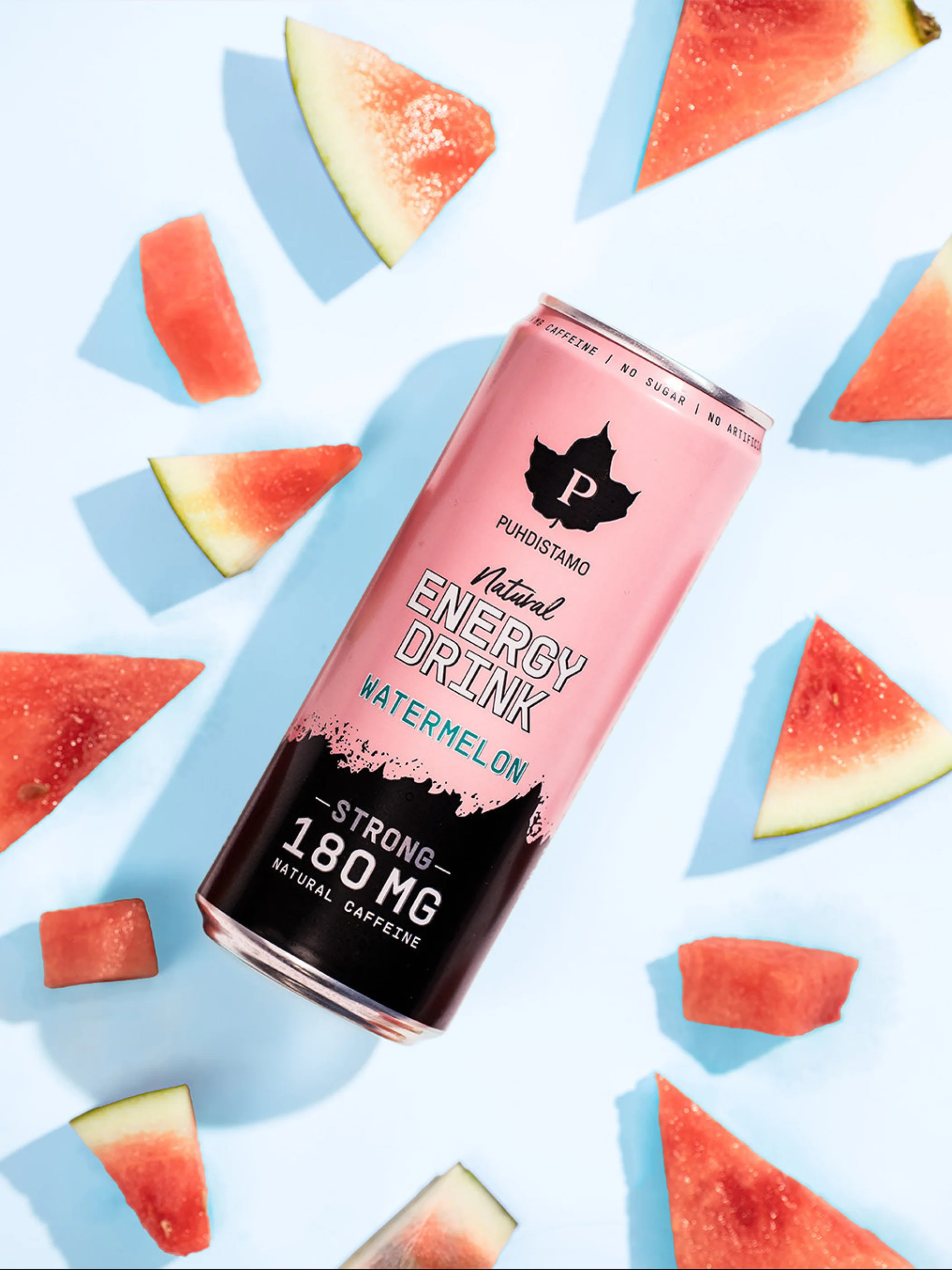 Natural Energy Drink Watermelon Strong - 330 ml - Image 3