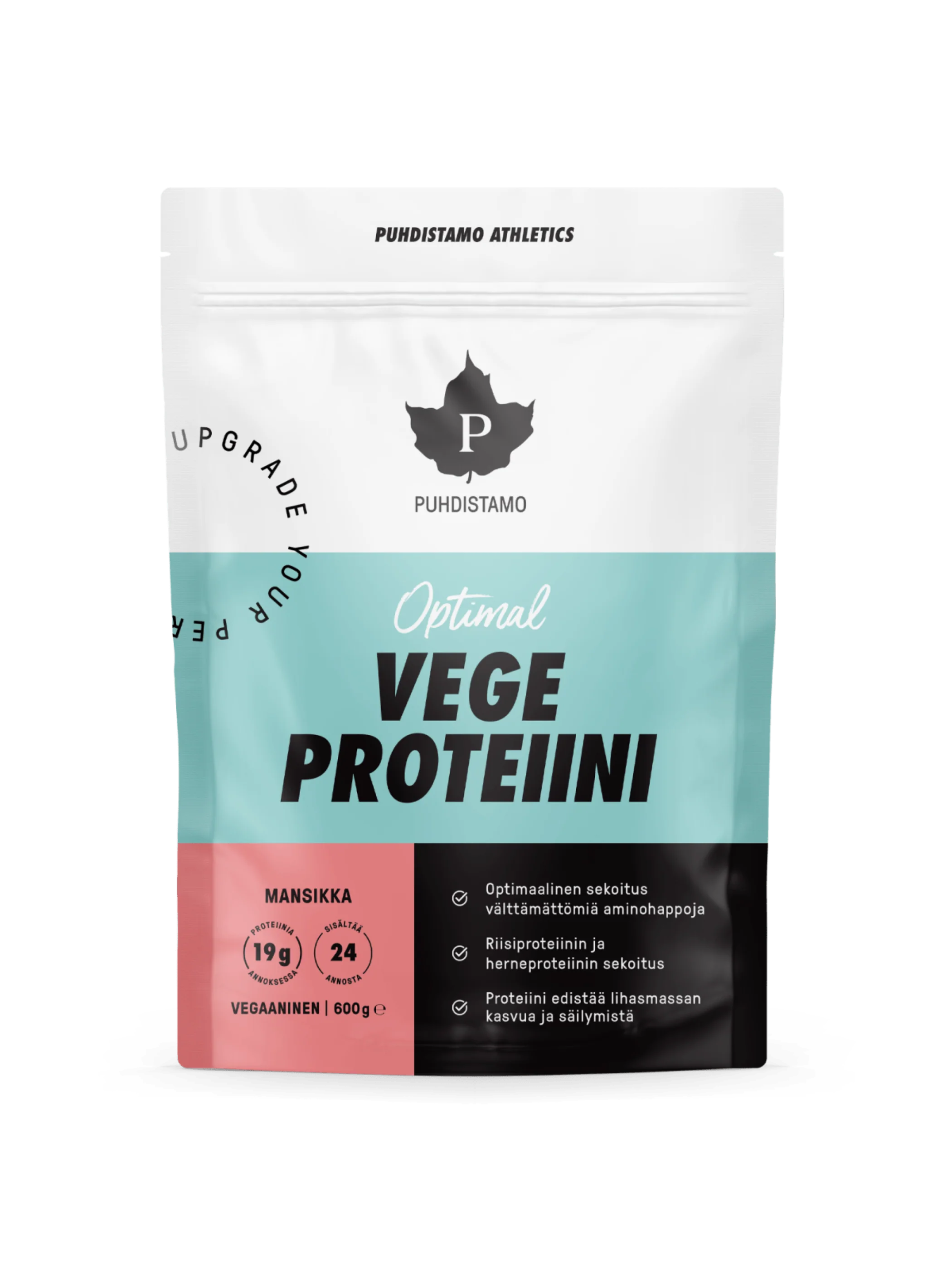 Optimal VEGE Proteiini - Mansikka 600 g