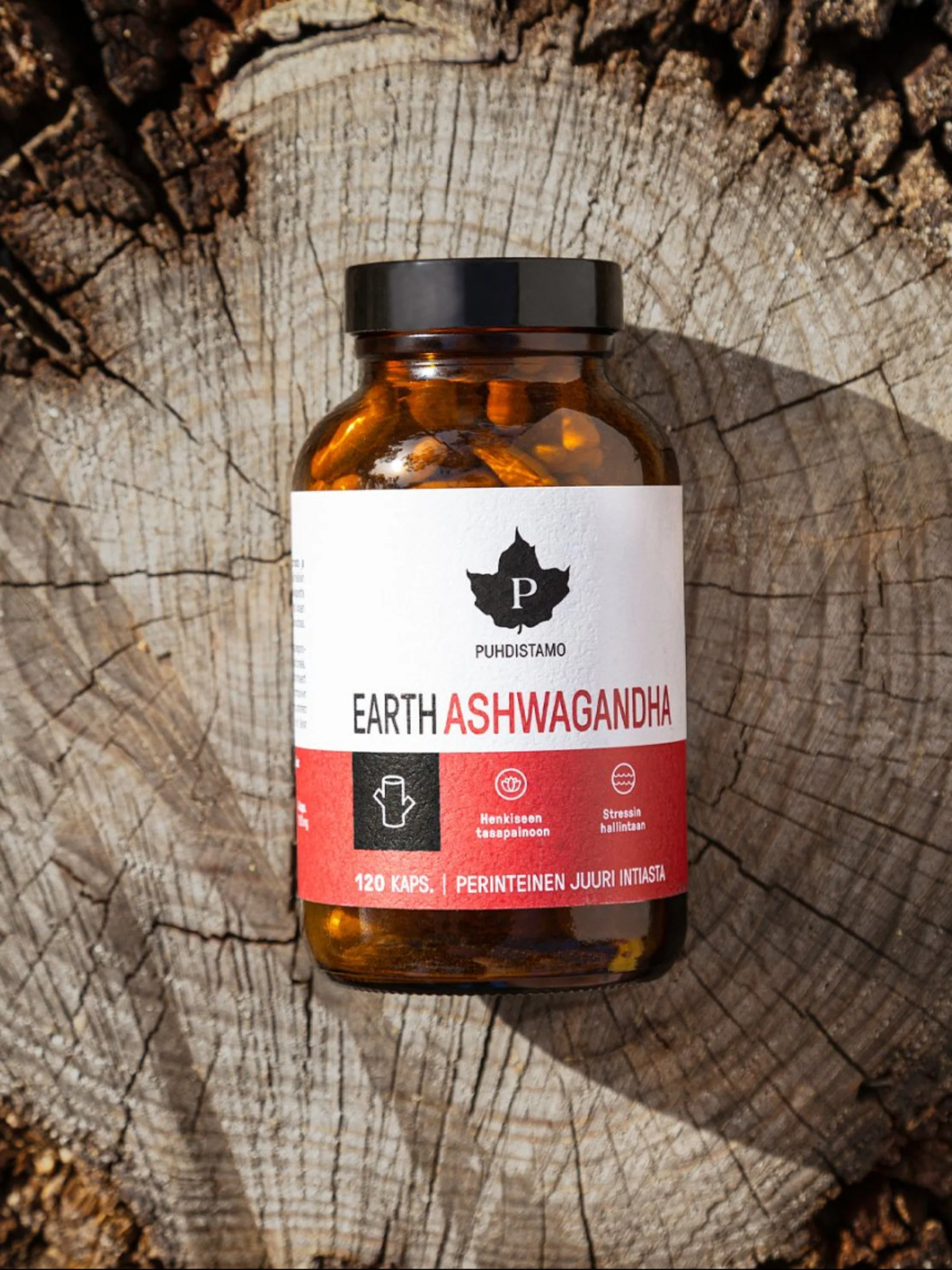 Puhdistamo Earth Ashwagandha - 120 kaps - Image 3